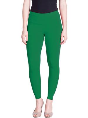  Lyra Pear Green Free Size Ankle Leggings 1