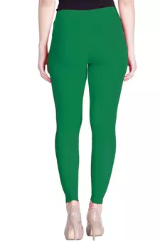  Lyra Pear Green Free Size Ankle Leggings