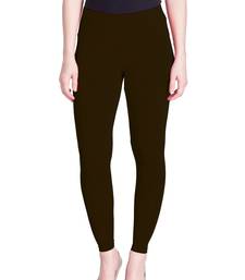  Lyra Coffee Brown Free Size Ankle Leggings
