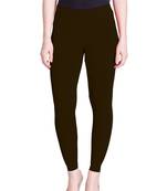  Lyra Coffee Brown Free Size Ankle Leggings