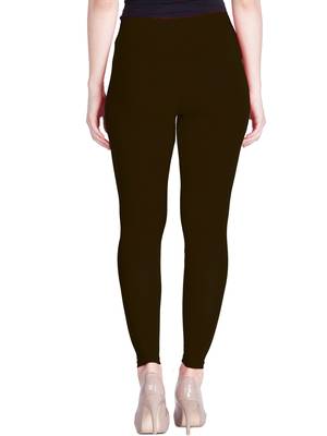  Lyra Coffee Brown Free Size Ankle Leggings 4