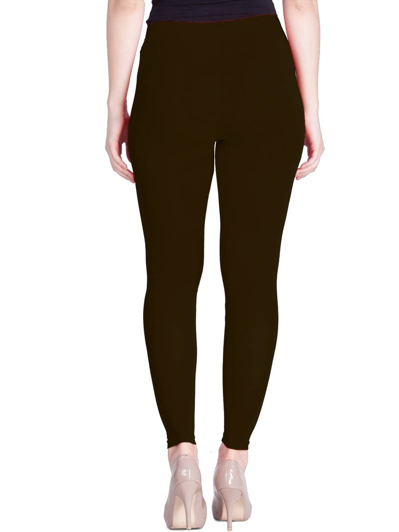  Lyra Coffee Brown Free Size Ankle Leggings