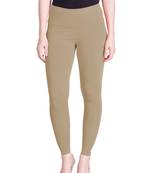  Lyra Caramel Brown Free Size Ankle Leggings