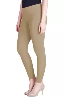  Lyra Caramel Brown Free Size Ankle Leggings