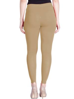  Lyra Caramel Brown Free Size Ankle Leggings 4