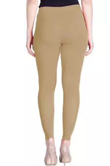  Lyra Caramel Brown Free Size Ankle Leggings