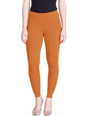  Lyra Fire Orange Free Size Ankle Leggings 1