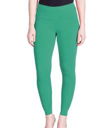  Lyra Emerald Green Free Size Ankle Leggings