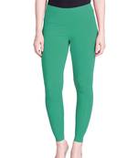  Lyra Emerald Green Free Size Ankle Leggings