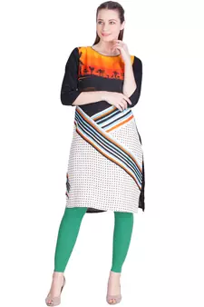  Lyra Emerald Green Free Size Ankle Leggings