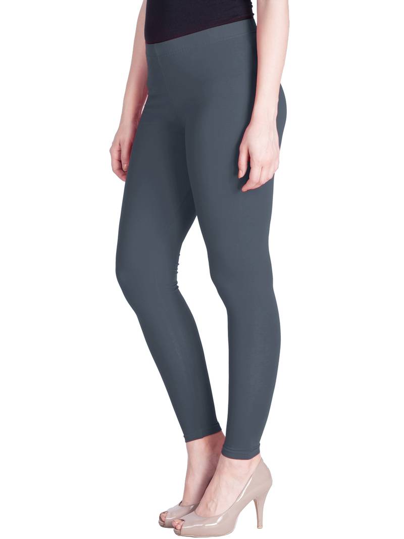  Lyra Stone Grey Free Size Ankle Leggings