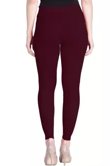  Lyra Burgundy Free Size Ankle Leggings