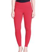  Lyra Light Red Free Size Ankle Leggings
