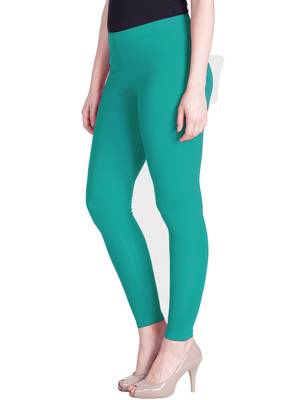  Lyra Aqua Green Free Size Ankle Leggings 3
