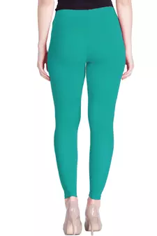  Lyra Aqua Green Free Size Ankle Leggings