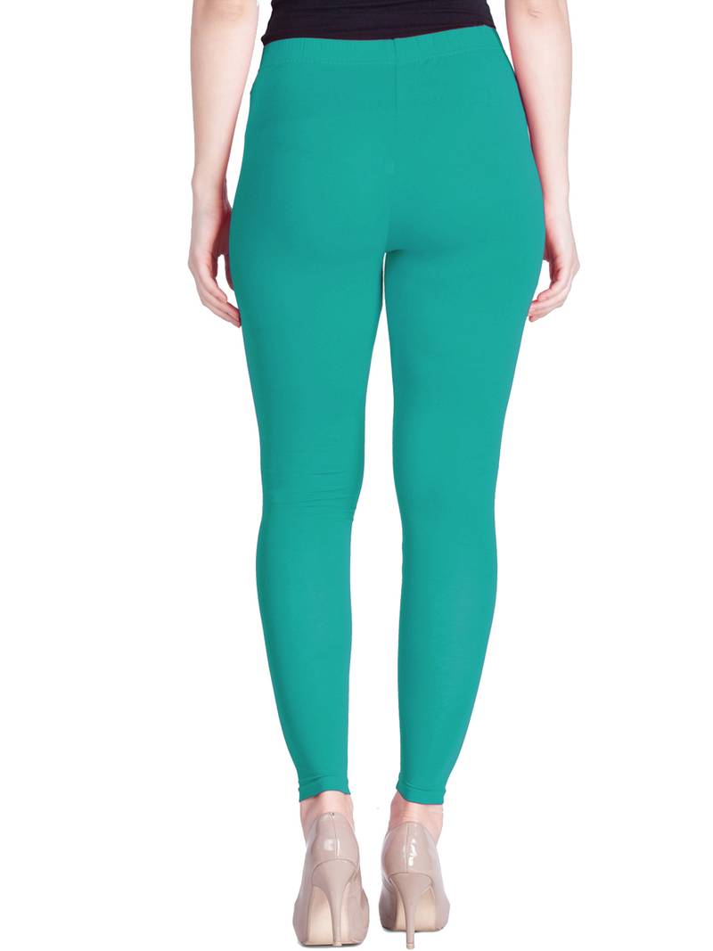  Lyra Aqua Green Free Size Ankle Leggings