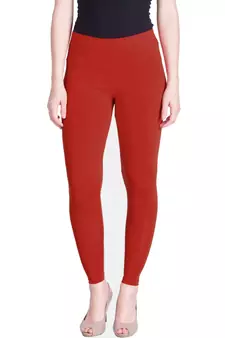  Lyra Chilli Red Free Size Ankle Leggings