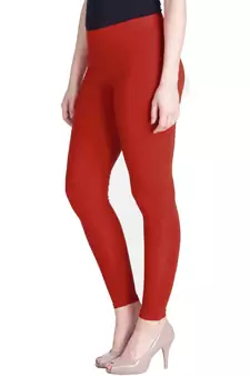  Lyra Chilli Red Free Size Ankle Leggings