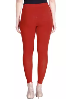  Lyra Chilli Red Free Size Ankle Leggings