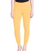  Lyra Pastel Yellow Free Size Ankle Leggings