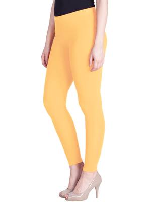  Lyra Pastel Yellow Free Size Ankle Leggings 3