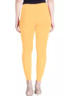  Lyra Pastel Yellow Free Size Ankle Leggings