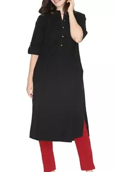  Lyra Parry Red Free Size Kurti Pant