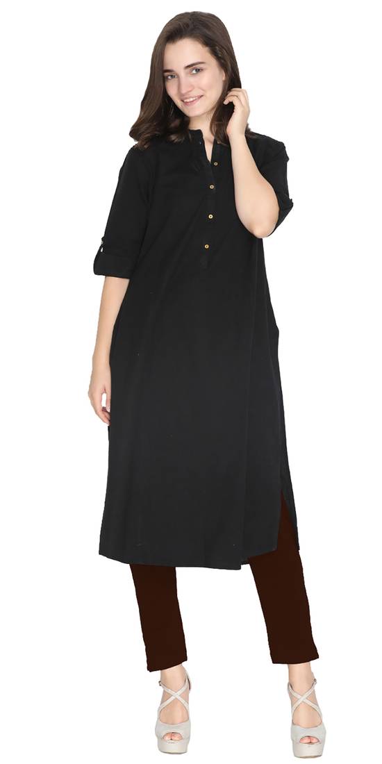  Lyra Brown Free Size Kurti Pant