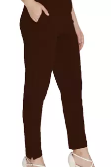  Lyra Brown Free Size Kurti Pant