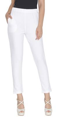  Lyra White Free Size Kurti Pant 1