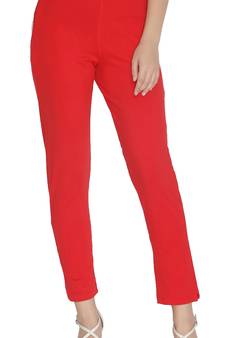  Lyra Red Free Size Kurti Pant