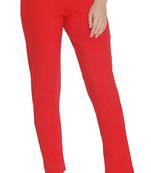  Lyra Red Free Size Kurti Pant