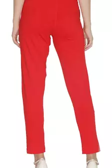  Lyra Red Free Size Kurti Pant
