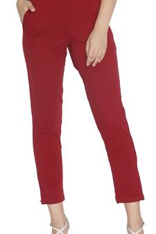  Lyra Maroon Free Size Kurti Pant