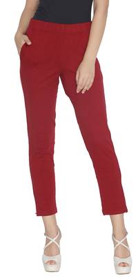  Lyra Maroon Free Size Kurti Pant 1