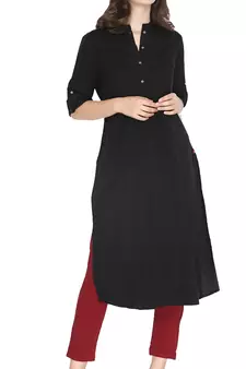  Lyra Maroon Free Size Kurti Pant