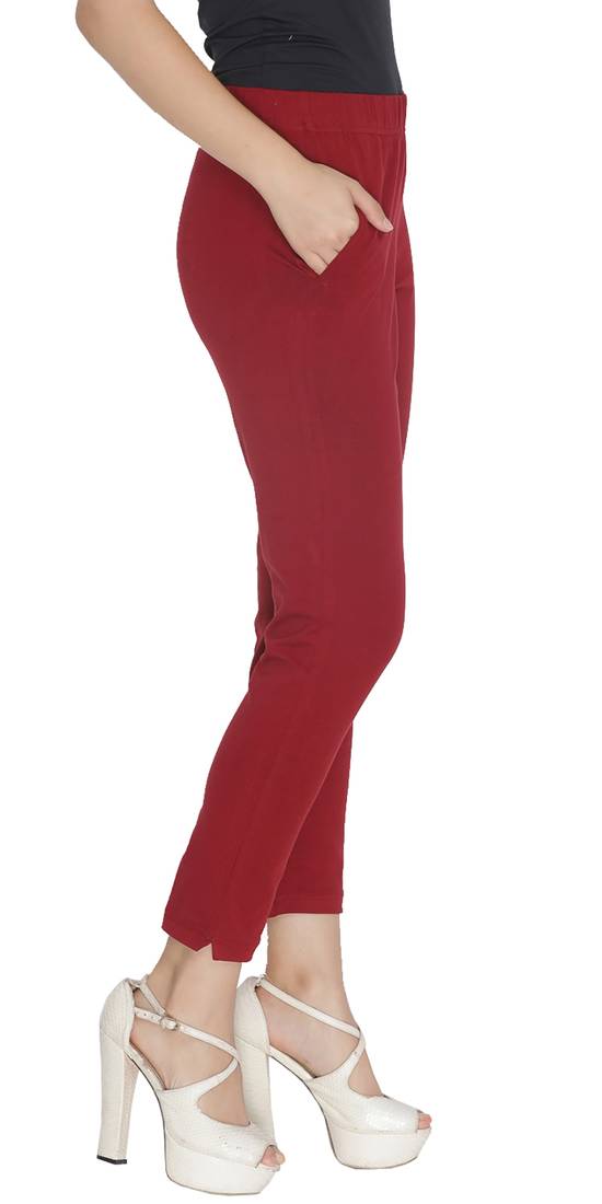  Lyra Maroon Free Size Kurti Pant