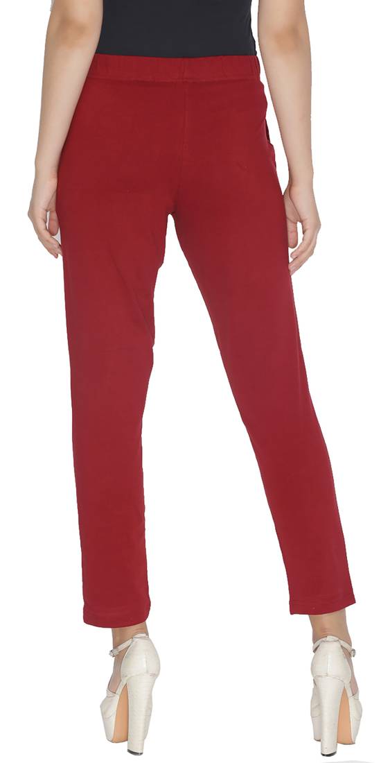  Lyra Maroon Free Size Kurti Pant