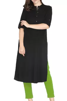  Lyra Parrot Green Free Size Kurti Pant