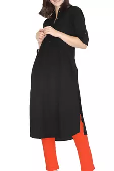  Lyra Orrange Free Size Kurti Pant