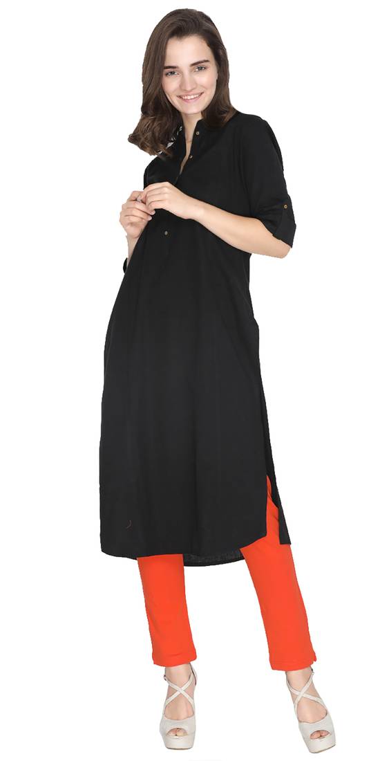 Lyra Orrange Free Size Kurti Pant