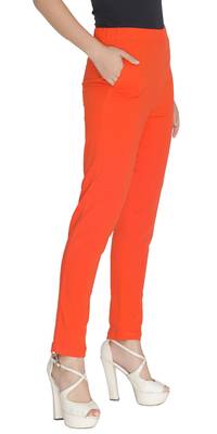  Lyra Orrange Free Size Kurti Pant 3