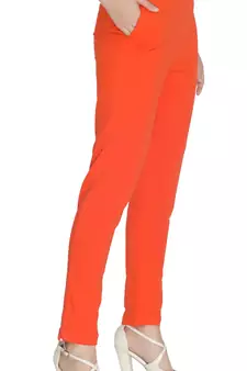  Lyra Orrange Free Size Kurti Pant