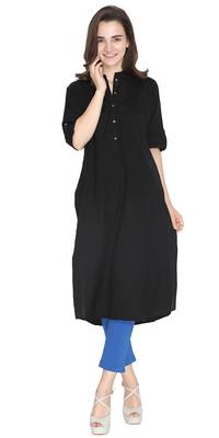  Lyra Ink Blue Free Size Kurti Pant 2