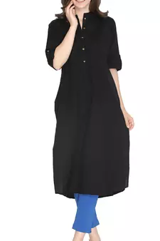  Lyra Ink Blue Free Size Kurti Pant