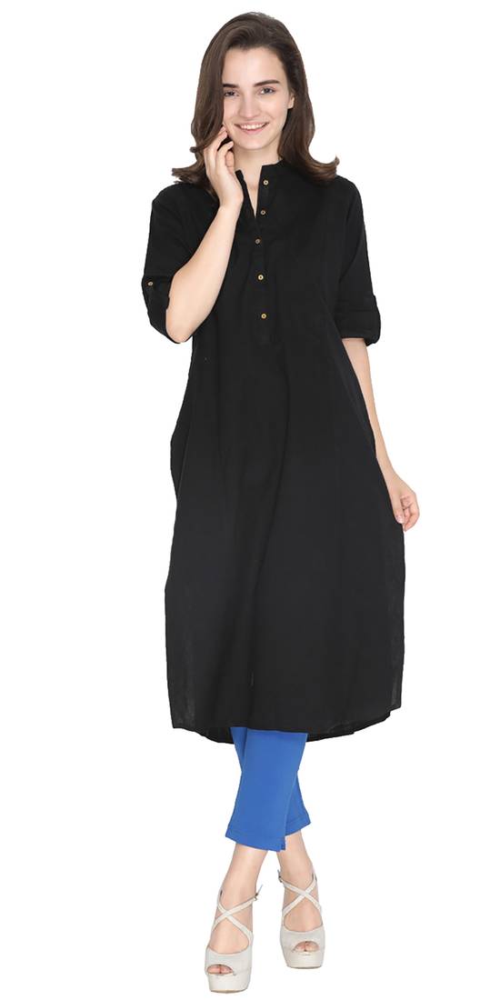  Lyra Ink Blue Free Size Kurti Pant