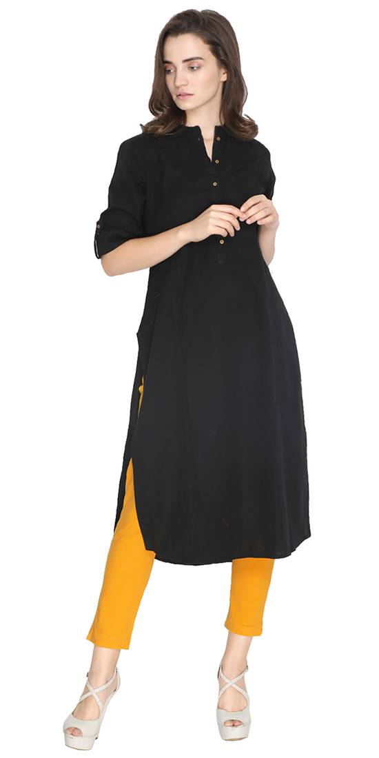  Lyra Rich Gold Free Size Kurti Pant