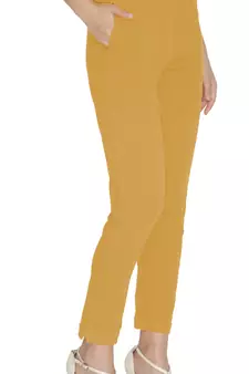  Lyra Rich Gold Free Size Kurti Pant