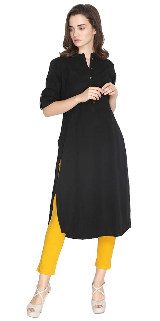  Lyra Turmeric Free Size Kurti Pant