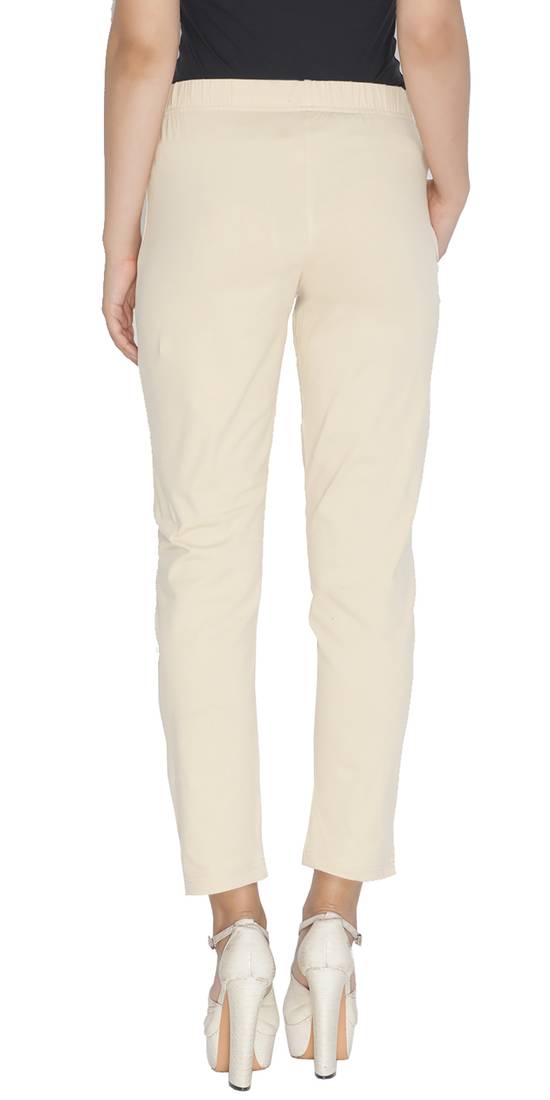  Lyra Cream Free Size Kurti Pant